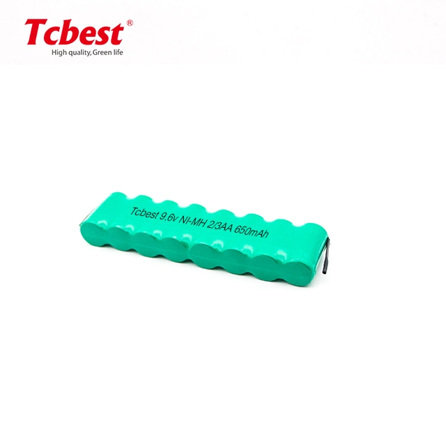 Ni-MH 9.6V Ni-MH 2/3AA 650mAh Rechargeable Battery Pack