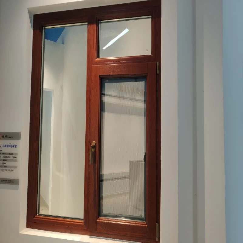 Como2047 de doble acristalamiento de la ventana Perfil de aluminio ventanas de vidrio últimos diseños de aleación de aluminio horizontales del bastidor Casement Window