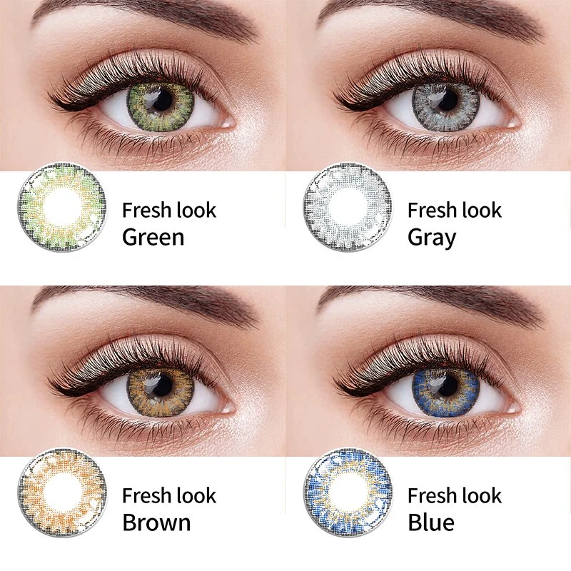 Natural Color Lens Eyes 2PCS Color Contact Lenses for Eye 14.5 mm Wholesale/Supplier Eye Contact Lense Cosmetic Contact Lens /Can OEM Customized Package