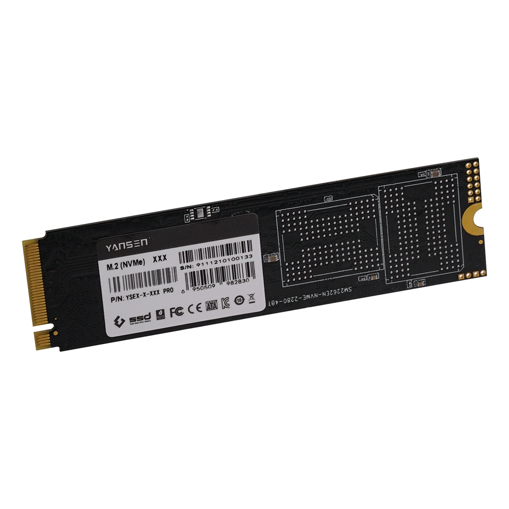 M. Nvme Yansen 2 emplacements PCIE Disque dur interne SSD industriels M2 DRAM de 2 To avec disques durs SSD