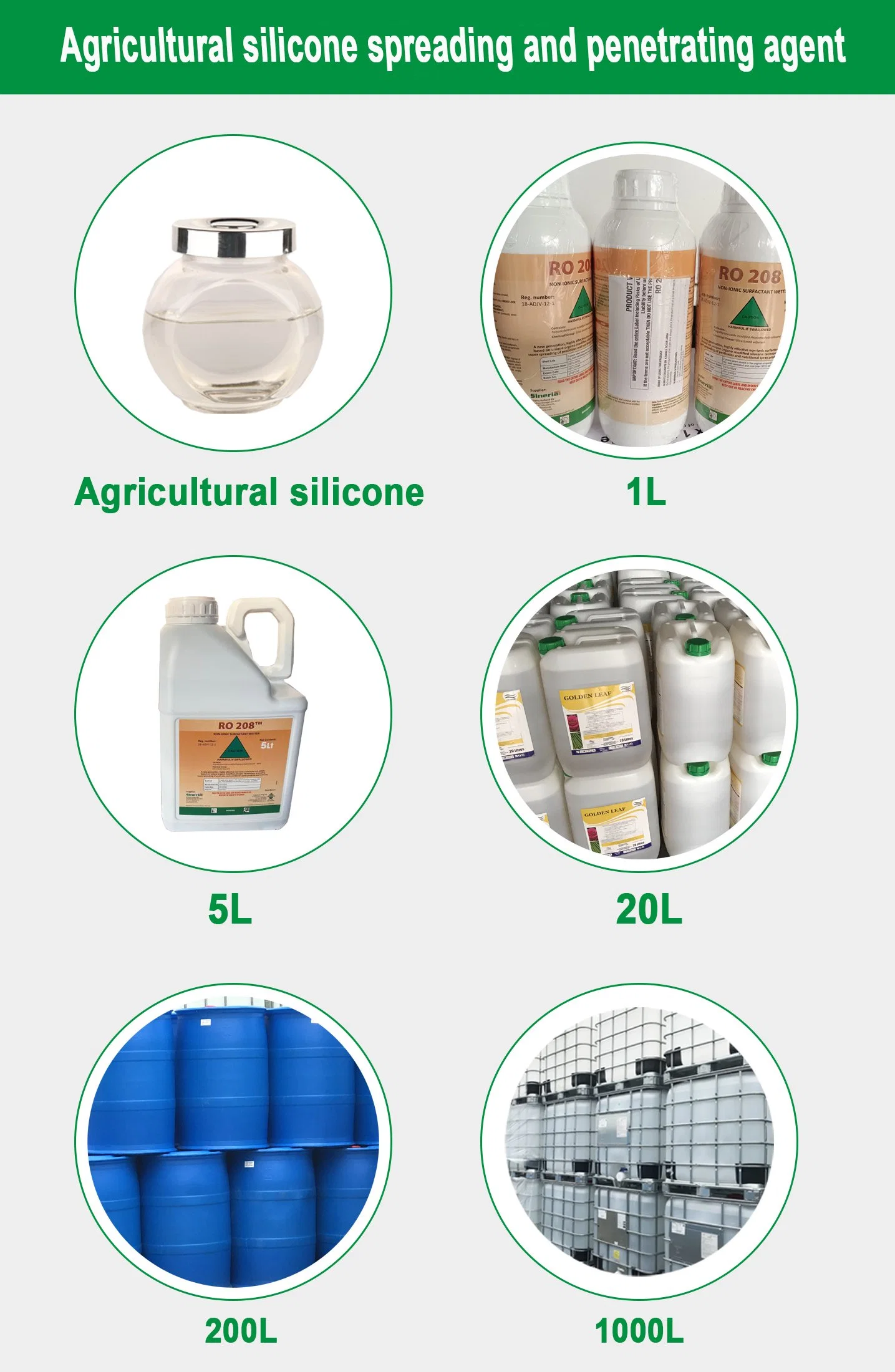 Propagação de silicone agrícolas de boa qualidade e penetração de agente