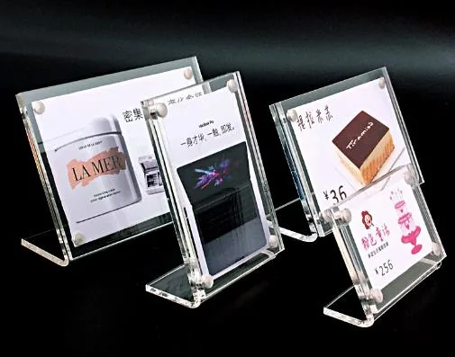 A5 High Transparent Pull Magnetic Acrylic Display L T Type Display Rach