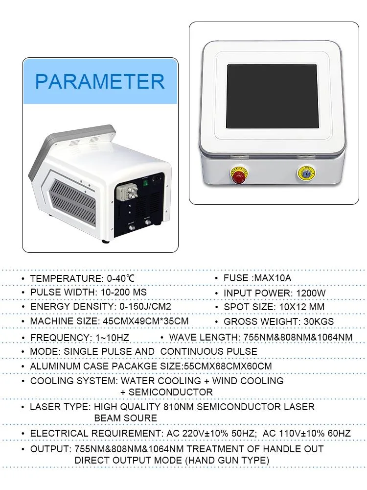 CE Approved Beauty Diode Laser Permanent Haarentfernung Electric Mini Tragbare Laser IPL-Maschine medizinische Geräte