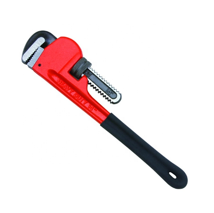 Carbon Steel Heavy Duty Pipe Wrench for Auto Repair Metal Plate