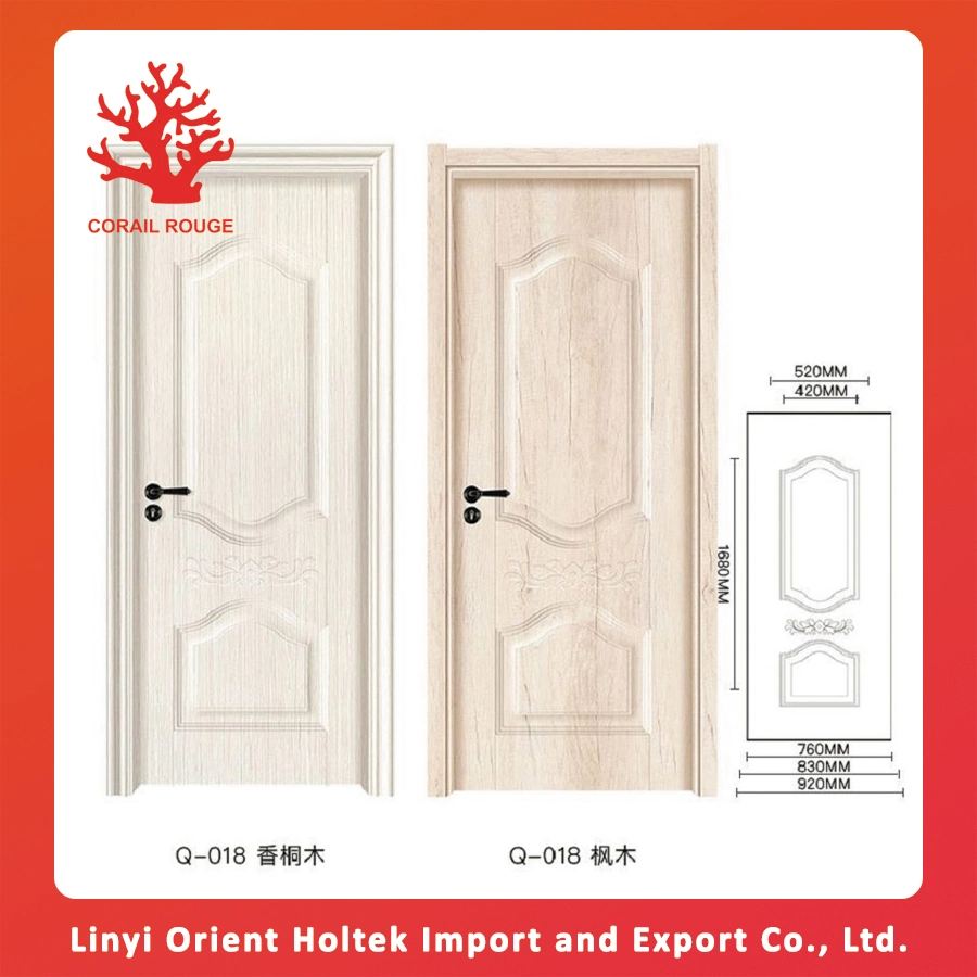 Melamine and Fancy Veneer MDF Door Skin Used for Furniture Door