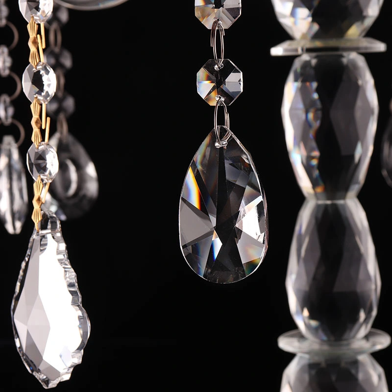 Pieza de cristal transparente para chandelier de agua