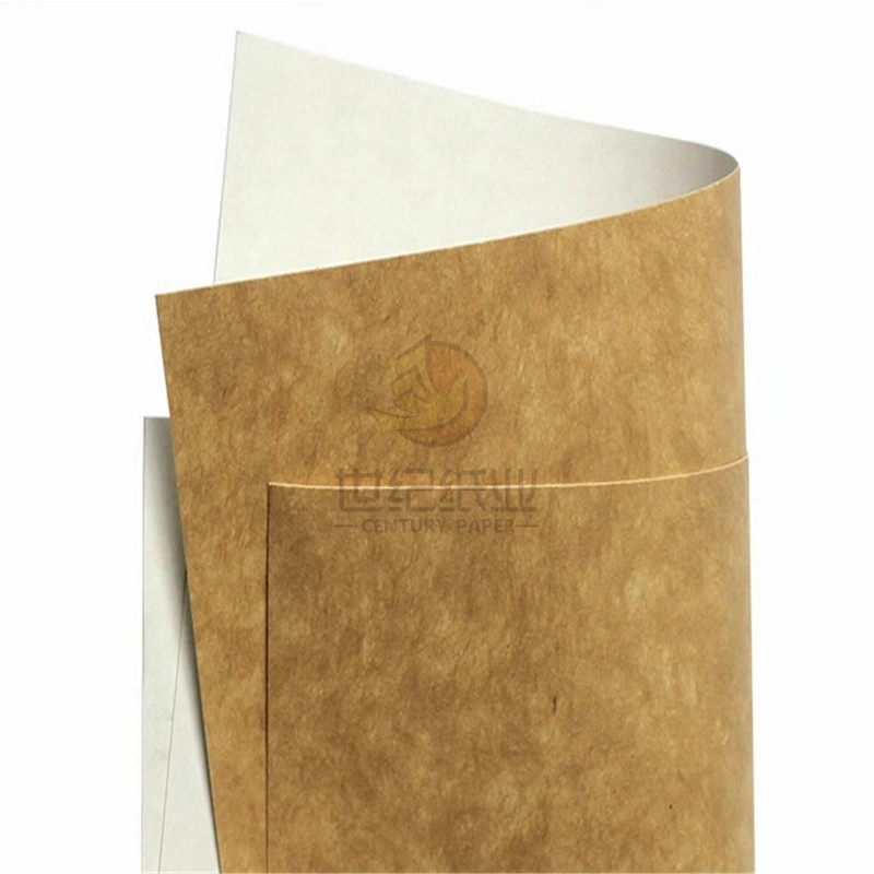 300gsm White Clay Coating Kraft espalda para papel de caja de almuerzo Grado de alimentación