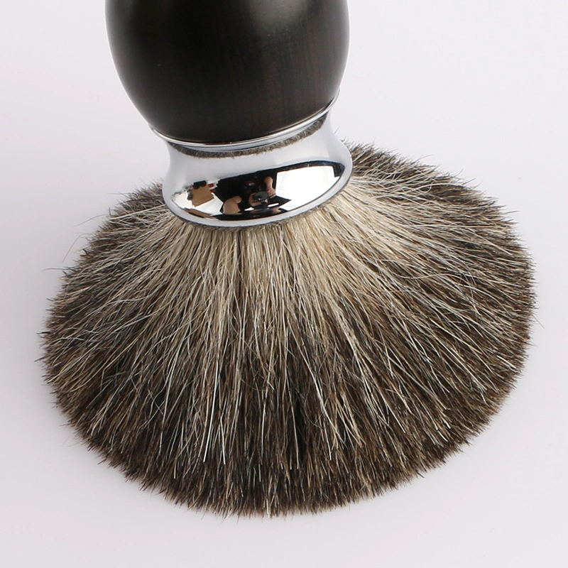 High quality/High cost performance Black Wooden Handle Shaving Brush Badger Hair Shaving Set