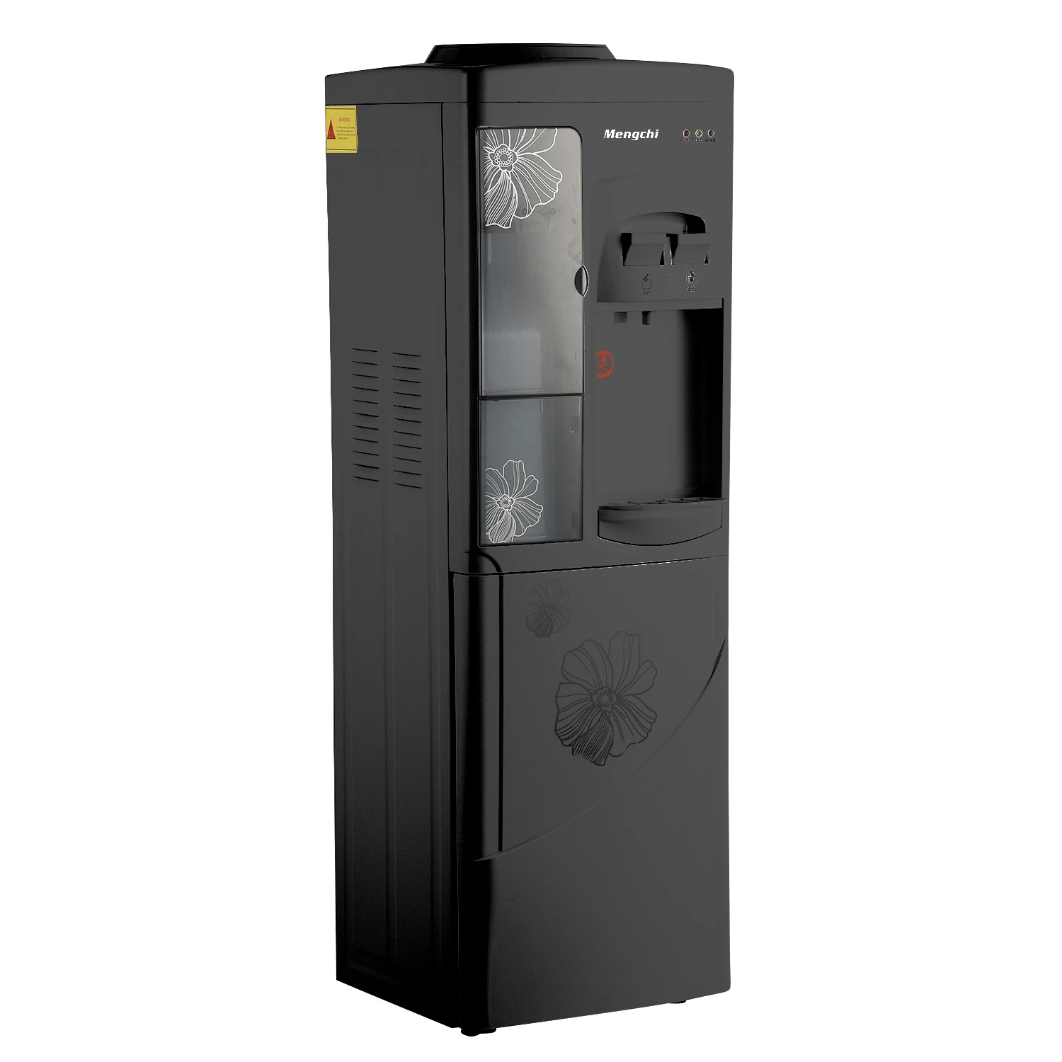 Big Power of Water Cooler Dispenser with Hot and Cold Water Faucets and Compressor Cooling System