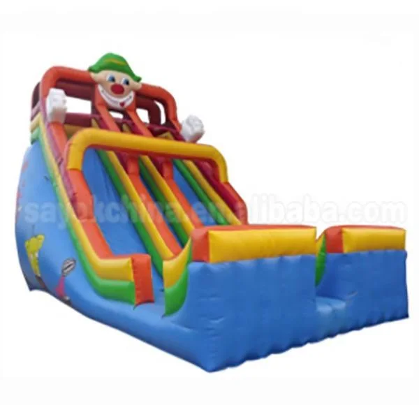 Детский парк Clown Theme Inflatable Slide Carnival Inflatable Slide Inflatable Двойной водный слайд с бассейном