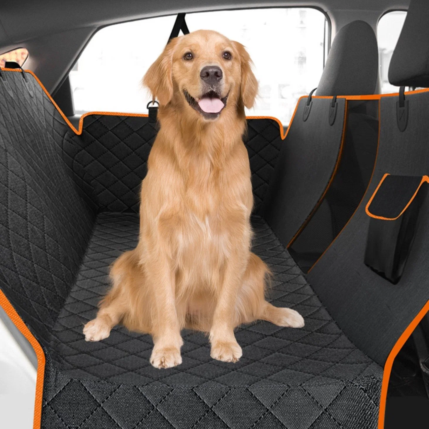 Car Pet Dog Mat, Easy to Fold The Car Pet Cushion. Protects The Car Seat Neatly