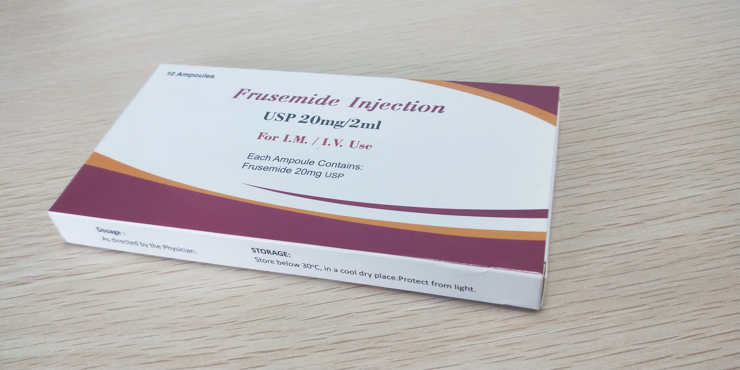 Frusemide Injection 2ml: 20mg GMP ISO Furosemidum