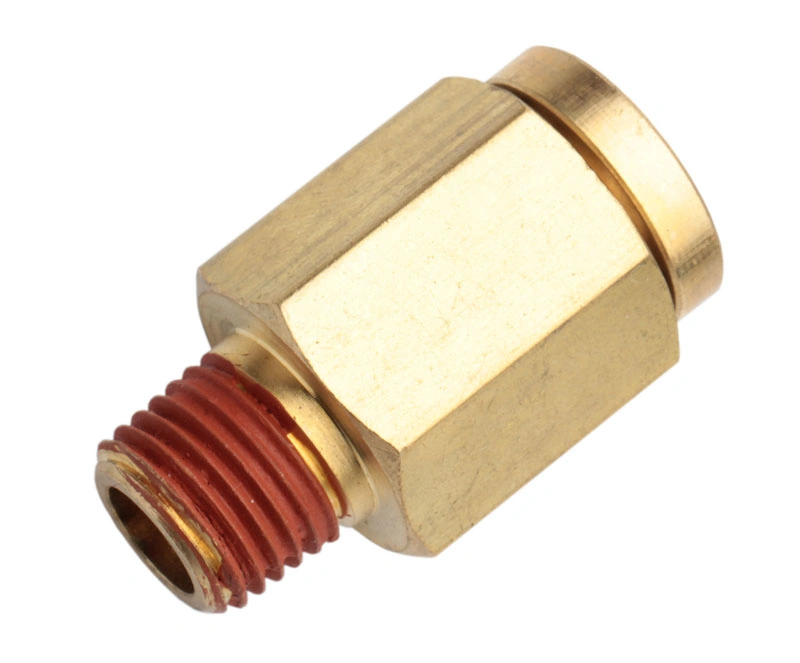 Xhnotion Pneumatic Brass Push to Connector Industrial 3/8&prime; &prime; NPT Male Straight D. O. T. Push in Fitting