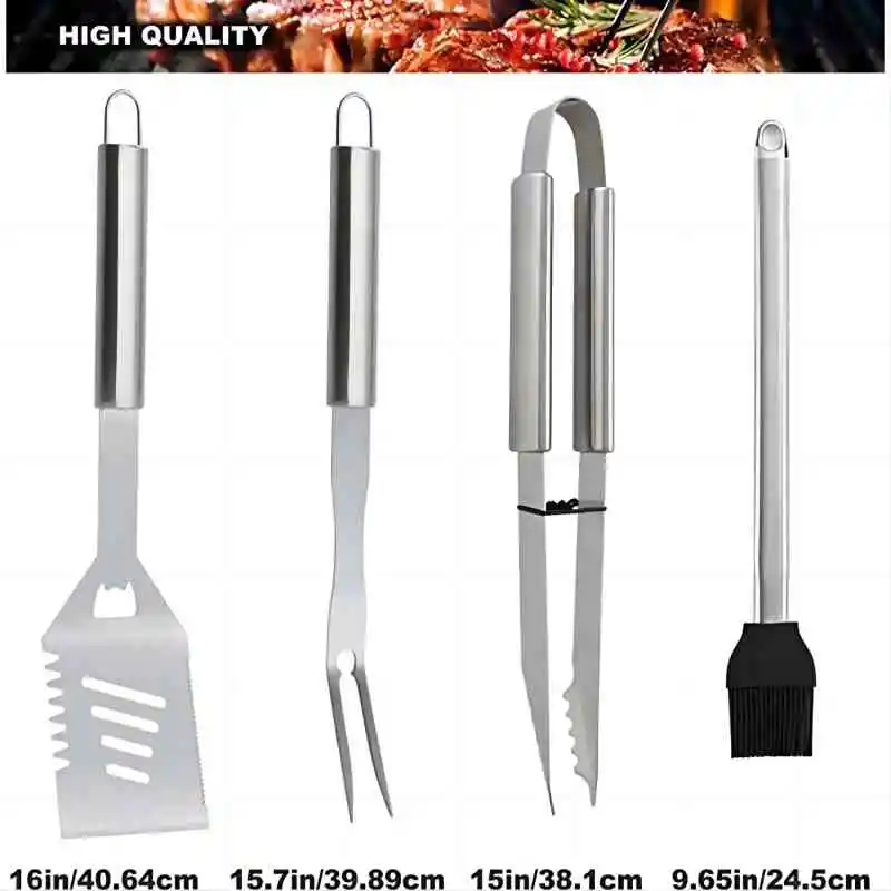 20PCS Professional BBQ Accessories Set Heavy Duty BBQ Grill Tool