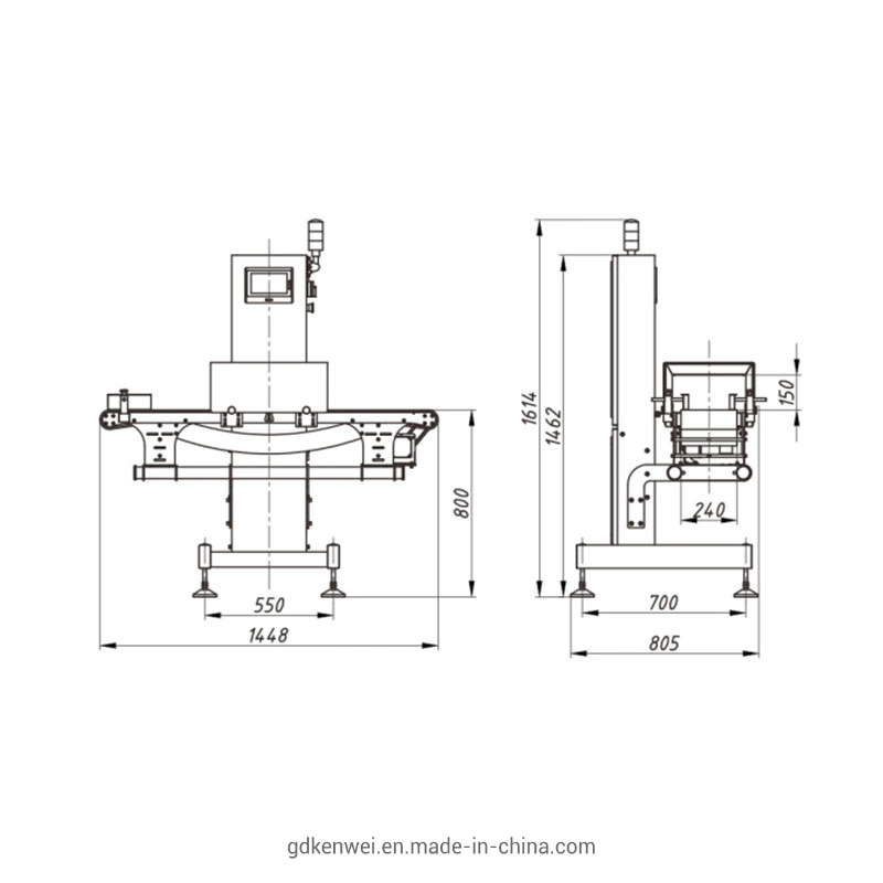 High Accuracy Aluminum Foil Metal Detector for Food Industry Jw-Gl2415