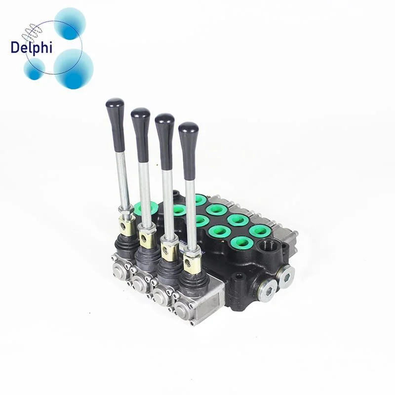 2 Spools Manual Operated Monoblock Hydraulic Control Directional Valve Zt-L20 Pneumatic Valve