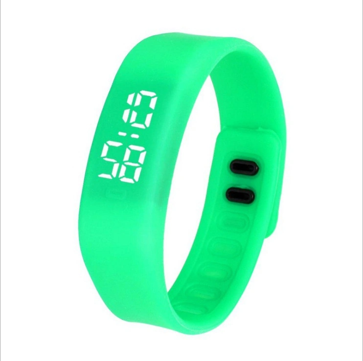 Bracelet sport en silicone avec montre numérique à LED