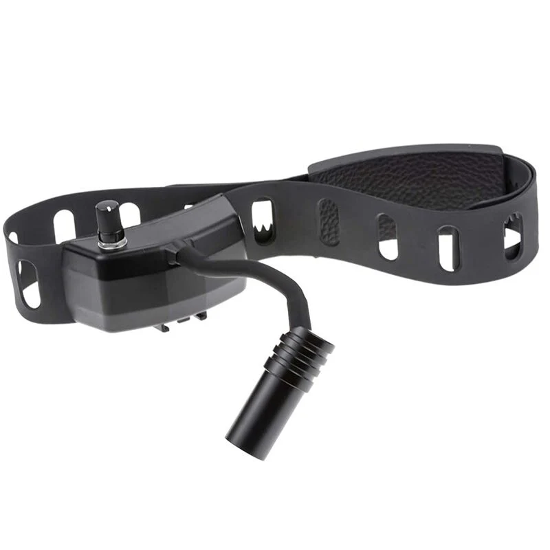 Serre-tête LED sans fil 3 W dentaire avec LOUPES JUMELLES 3,5X Loupe projecteur