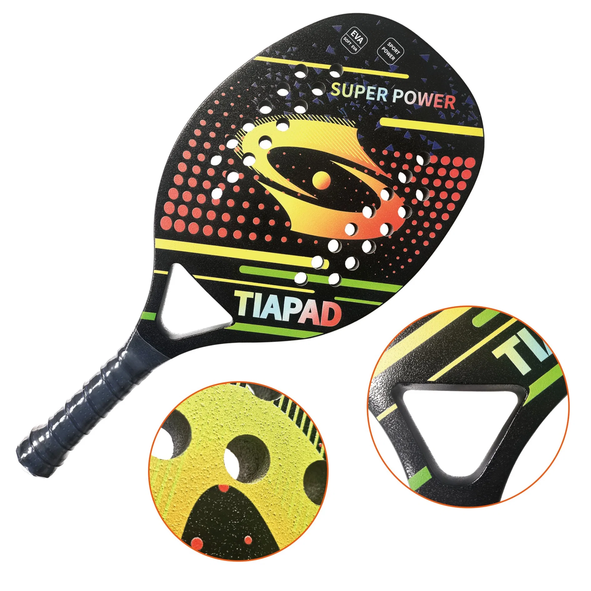 Fabricant OEM Raquette de Tennis Tennis de Plage Plage Plage Bola de raquette de tennis raquettes en fibre de carbone Carbone produit sportif de surface