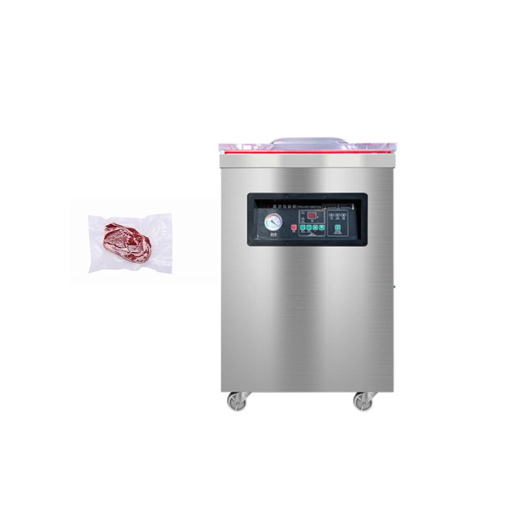 Полуавтоматическая вакуумная упаковка для термопайки с одной камерой для герметизации пищевых продуктов Машина