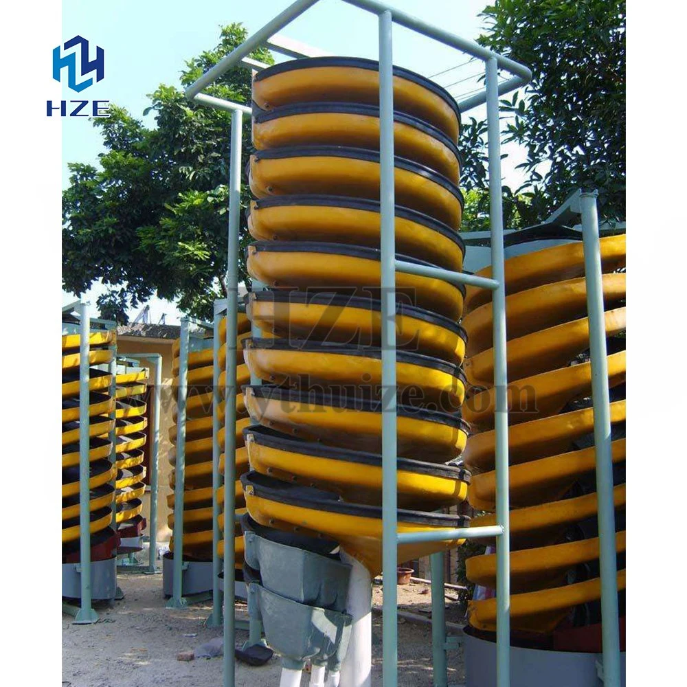 Free Gold Beneficiation Equipment Spirals of Separation Process