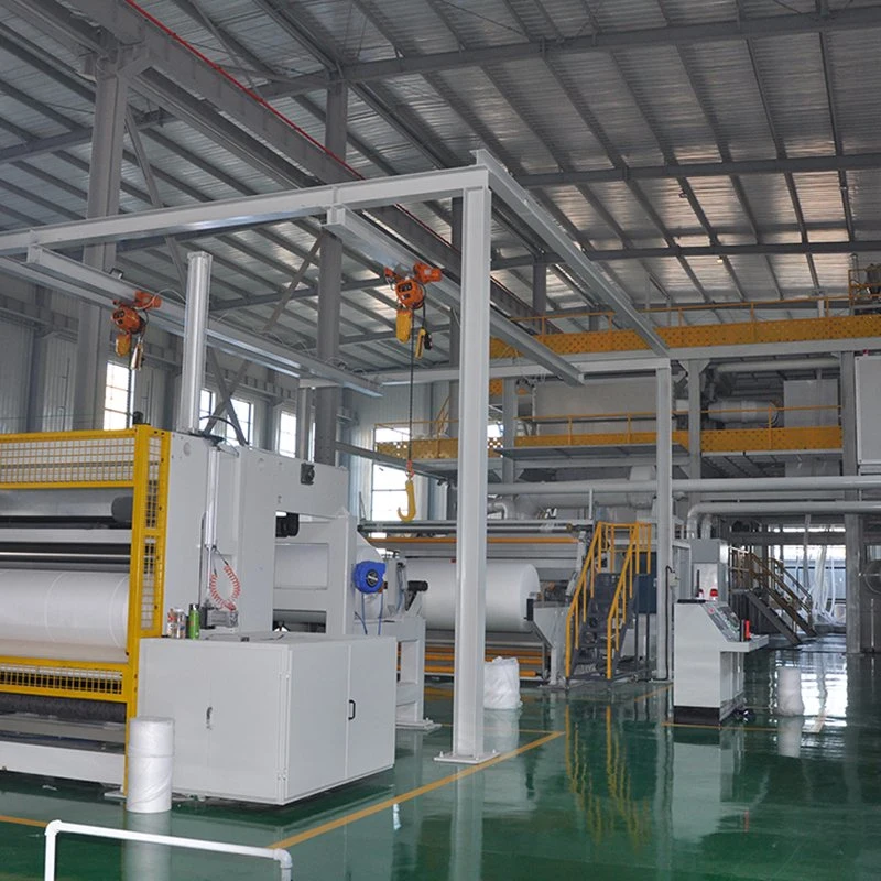 Double Beam Spunbond PP Material Nonwoven Fabric Production Line