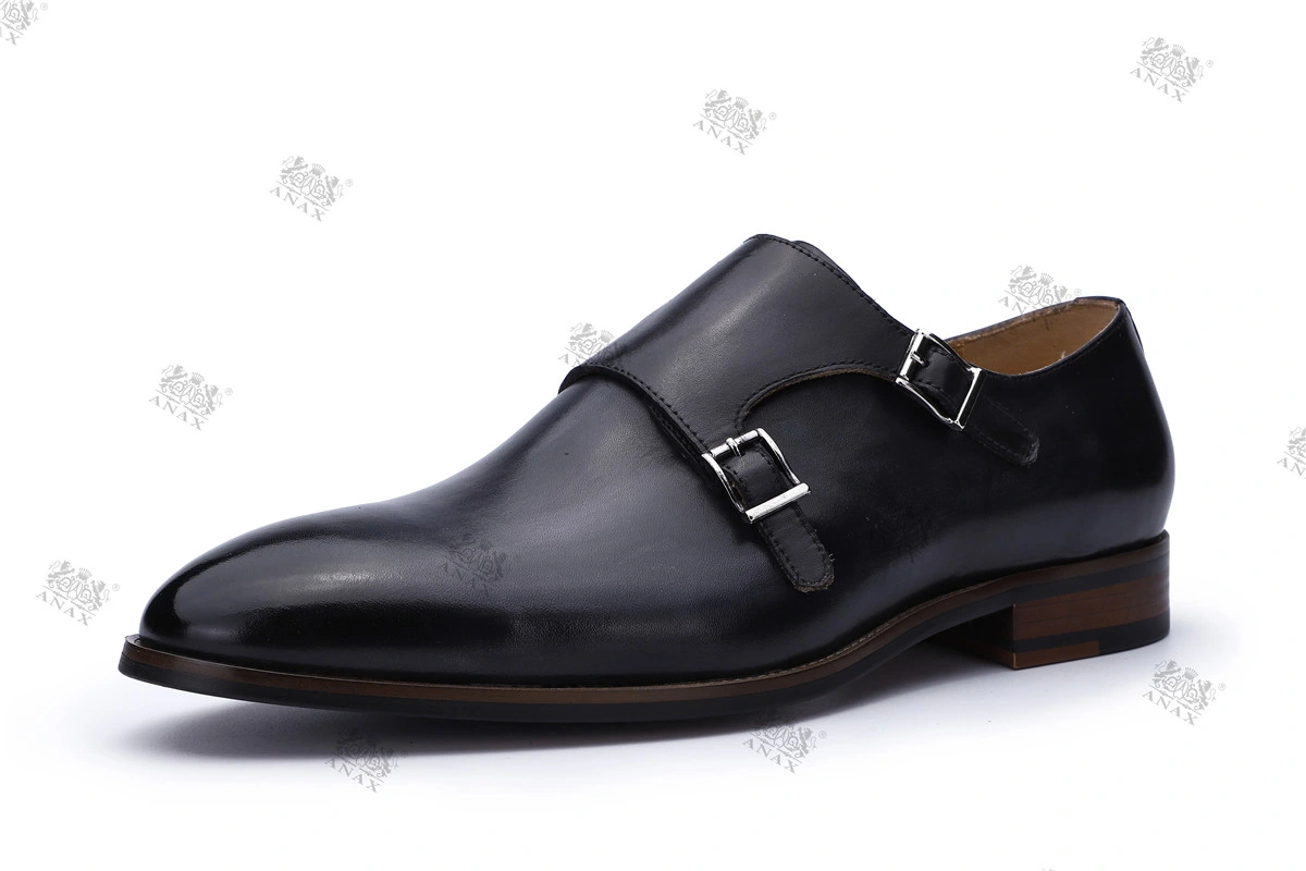 New Hand-Dye Leather-Shoes Men Shoes Casual-Shoes Sports Monk Strap Shoes