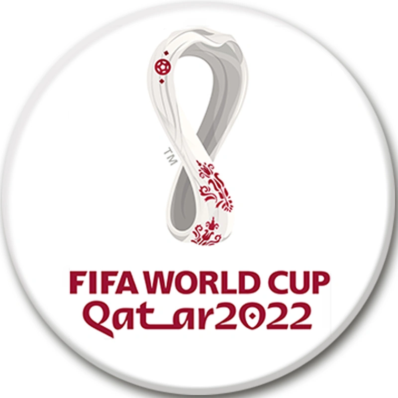 2022 Qatar World Cup Emblem Team Badge Emblem Brooch Souvenir for Football Fans