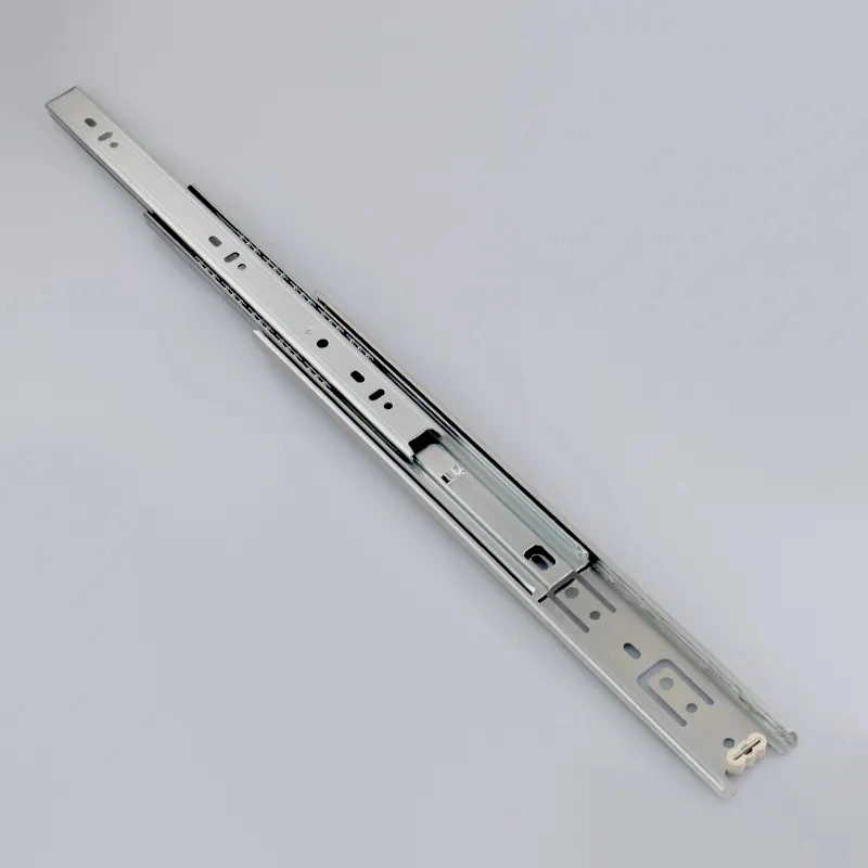 Stainless Stee Custom Furniture Hardware Three-Section Cabinet Slide Rail