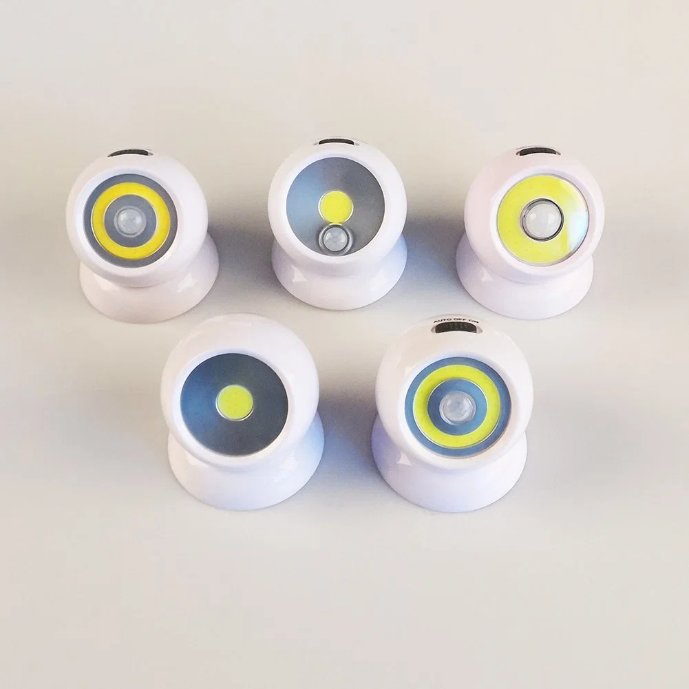 Yichen COB Motion Activated Sensor Light with Pivoting and Rotating Ball