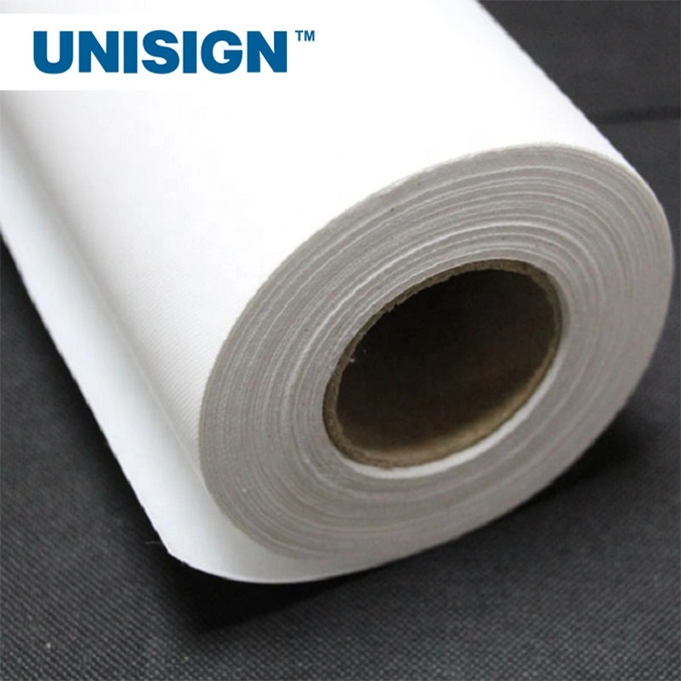 Unisign Supplier Sublimation Transfer Printing 150 GSM Woven Light Backlit Tejido con estiramiento leve para caja de luz