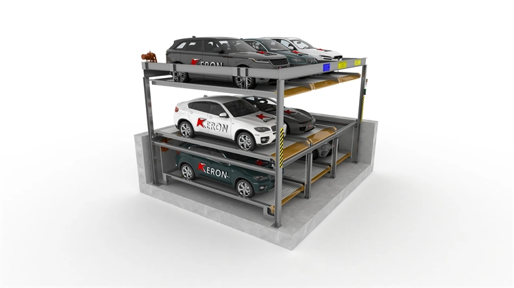 L'acier de bonne qualité de l'équipement voiture Multi-Storey Ascenseur Parking pour les sous-sol du système