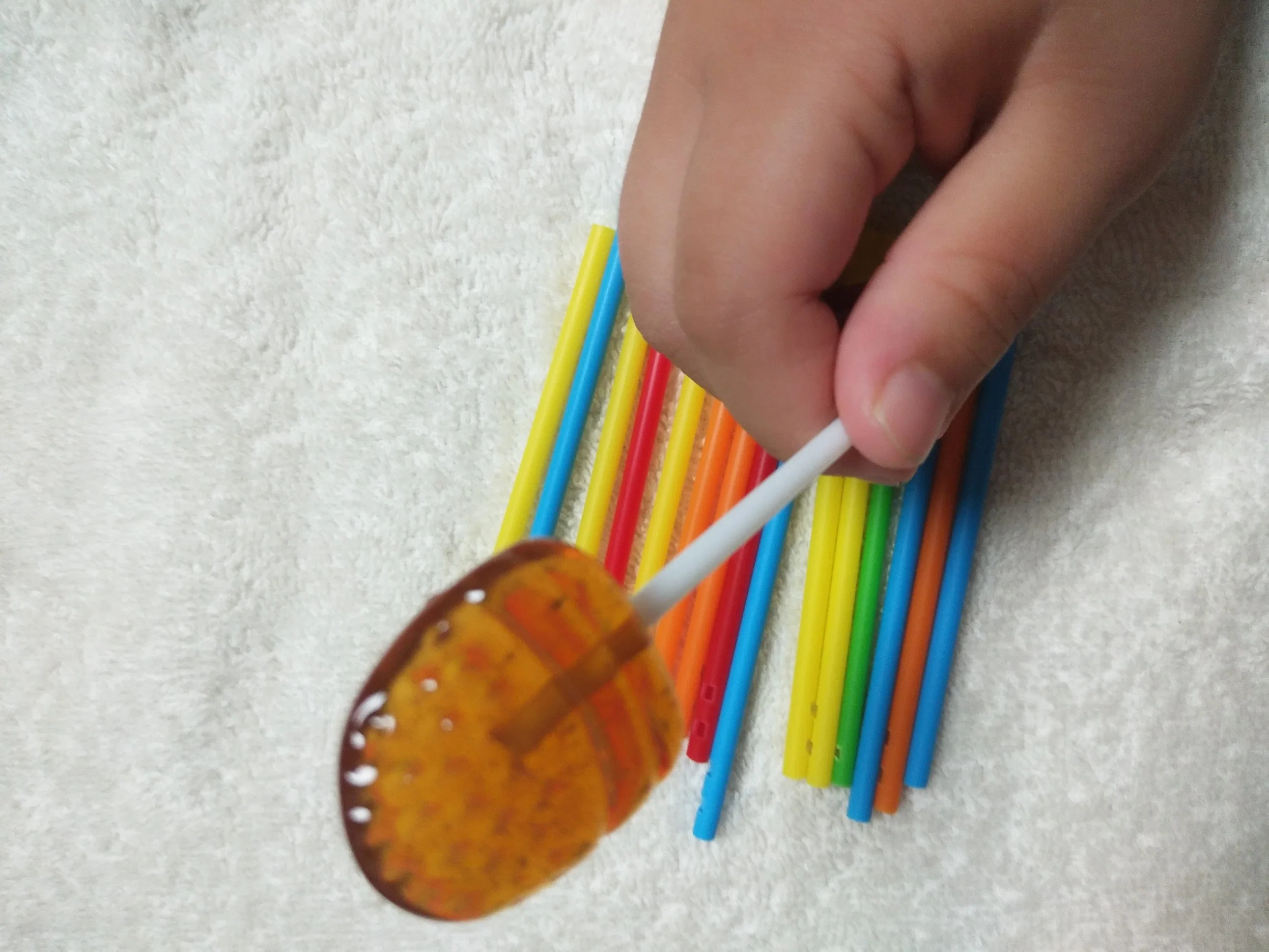 La FDA aprobó la eliminación de plástico caramelos Lollipop Palos el material de envoltura Stick para Lollypop