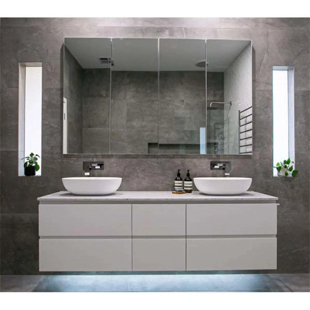Taula Furniture Chinese Factory Pure White New Design Sintered Stone Bathroom Countertop