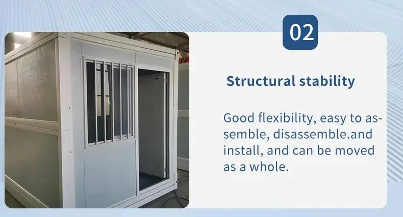 2023 Nouveau Pack plat Préfabriqué luxe Container House Mobile Living Maison à panneaux sandwich extensible pliable