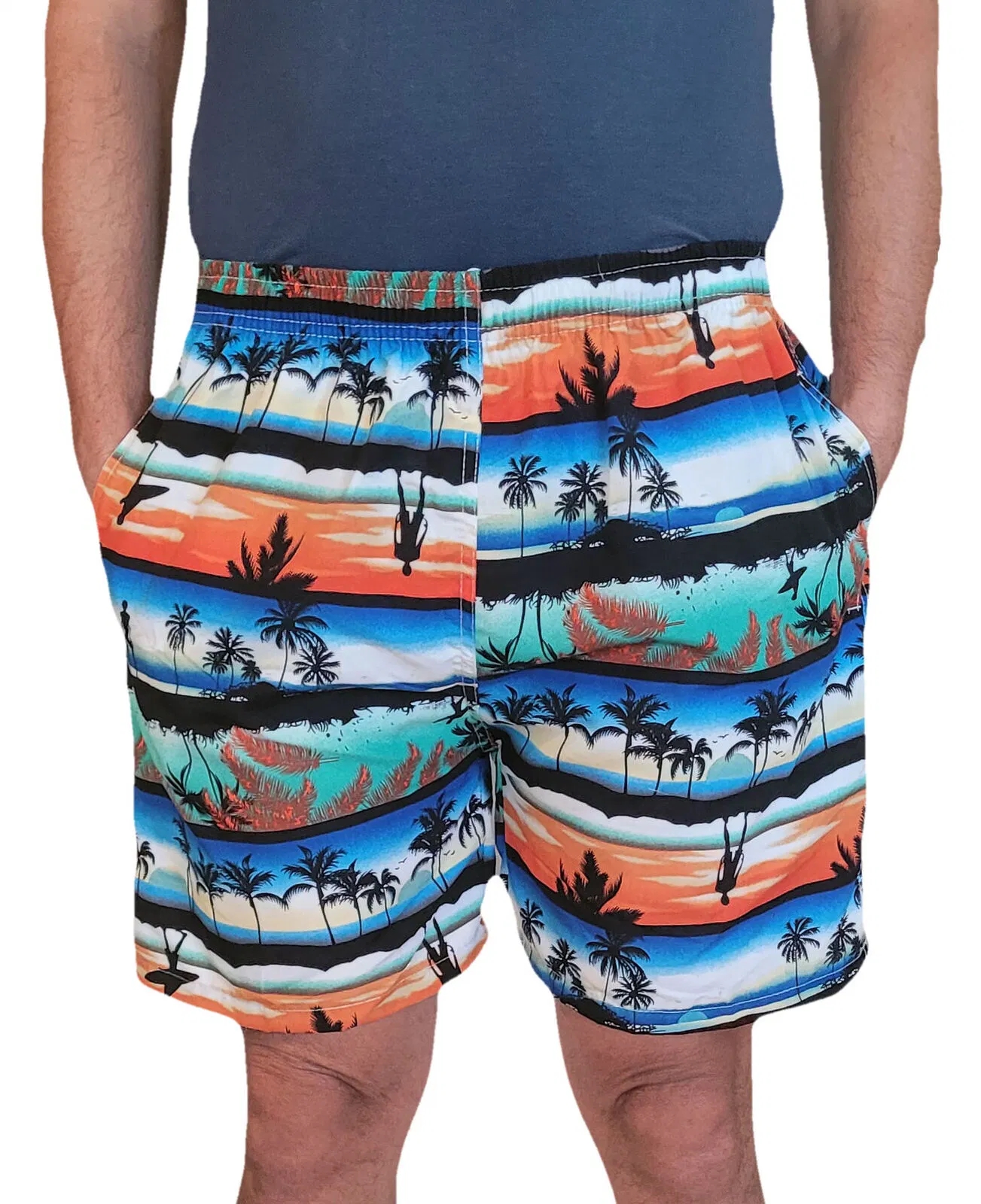 New Mens Summer Swimwear Sexy Swim Boxer Short Beach Shorts Surf Wear Suit