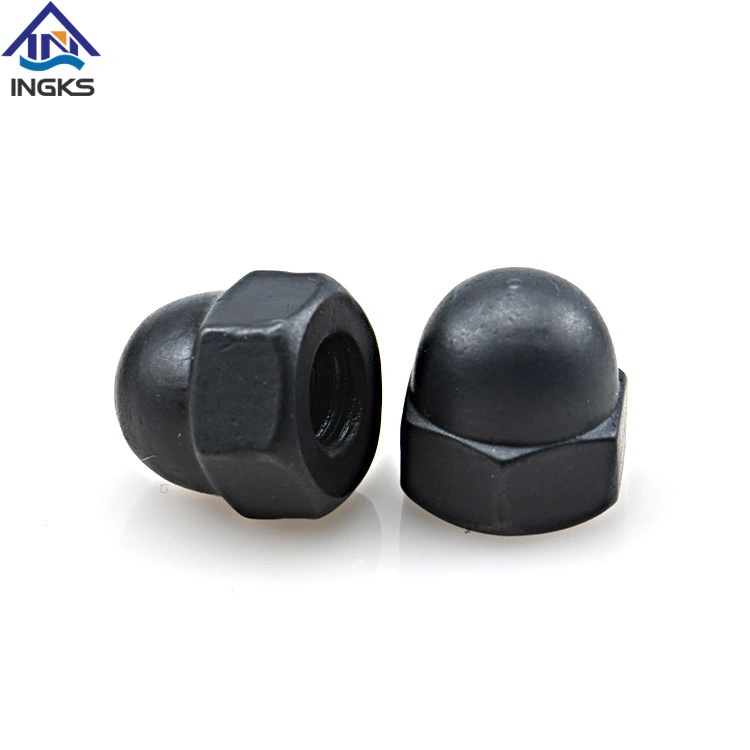 Carbon Steel Black Zinc DIN1587 Hex Domed Nut Black Nut