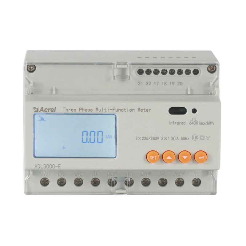 مقياس طاقة DIN Rail Digital ثلاثي الأطوار Modbus RTU Electric Meter