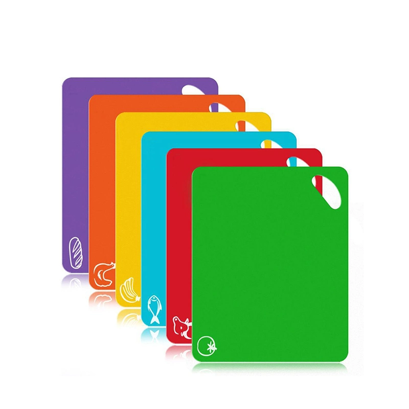 High quality/High cost performance  4 PCS Set Plastic Colored Chopping Cutting Board