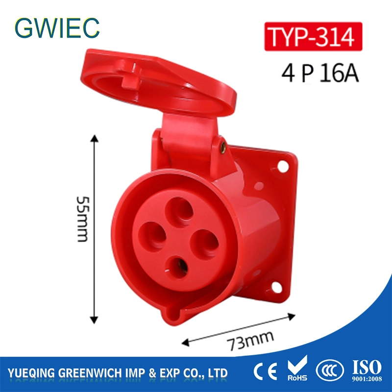 Industrial Electrical Gwiec Wenzhou, Zhejiang, China Male Female Socket 32AMP Plug