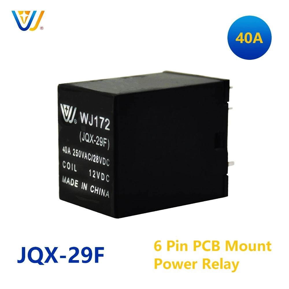 Household Protection 40A 30A 220V Jqx-29f-1z 6 Pin PCB Protector Electric Relay