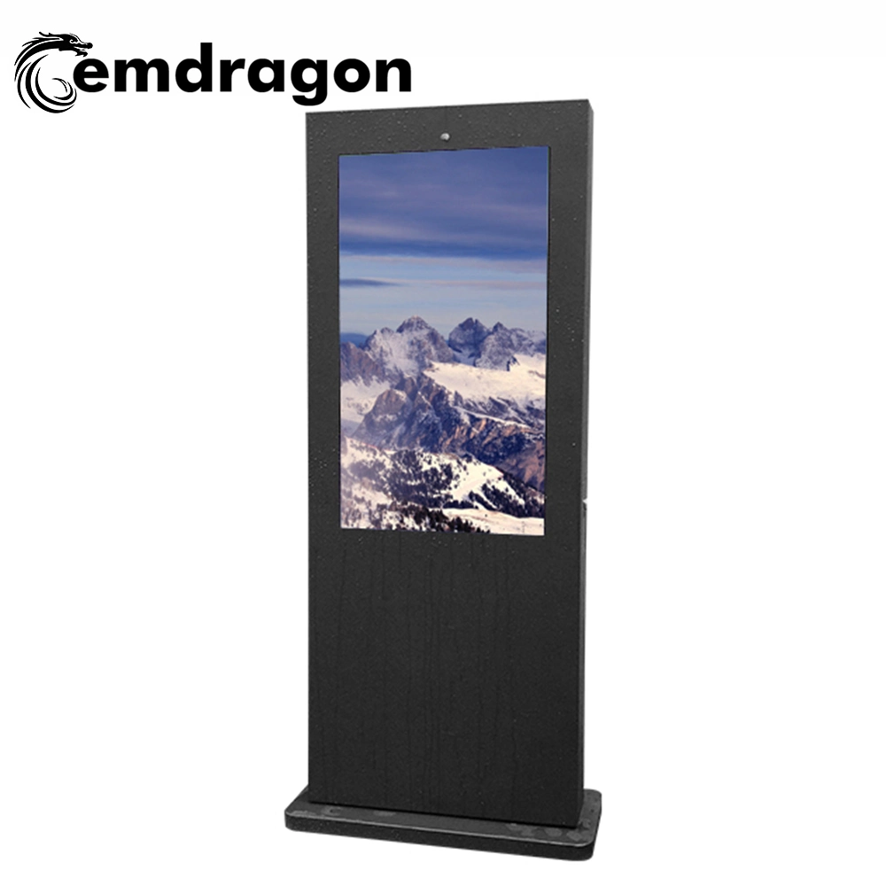 Air-Cooled Vertical Screen Floor Outdoor Advertising Machine-1 49 Inch Android LCD Digital Signage for Bus TV LED Digital Signage Stand Wireless Ad Player