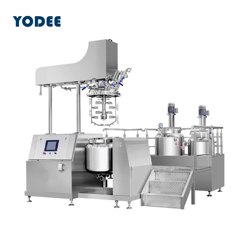 Large Capacity Cosmetic Vacuum Emulsifying Mixer Homogenizer