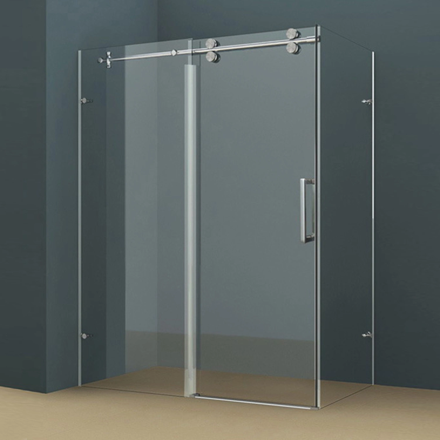 Luxury Tempered Glass Shower Door Fashion Simple Bathroom Enclosure (KP11B)