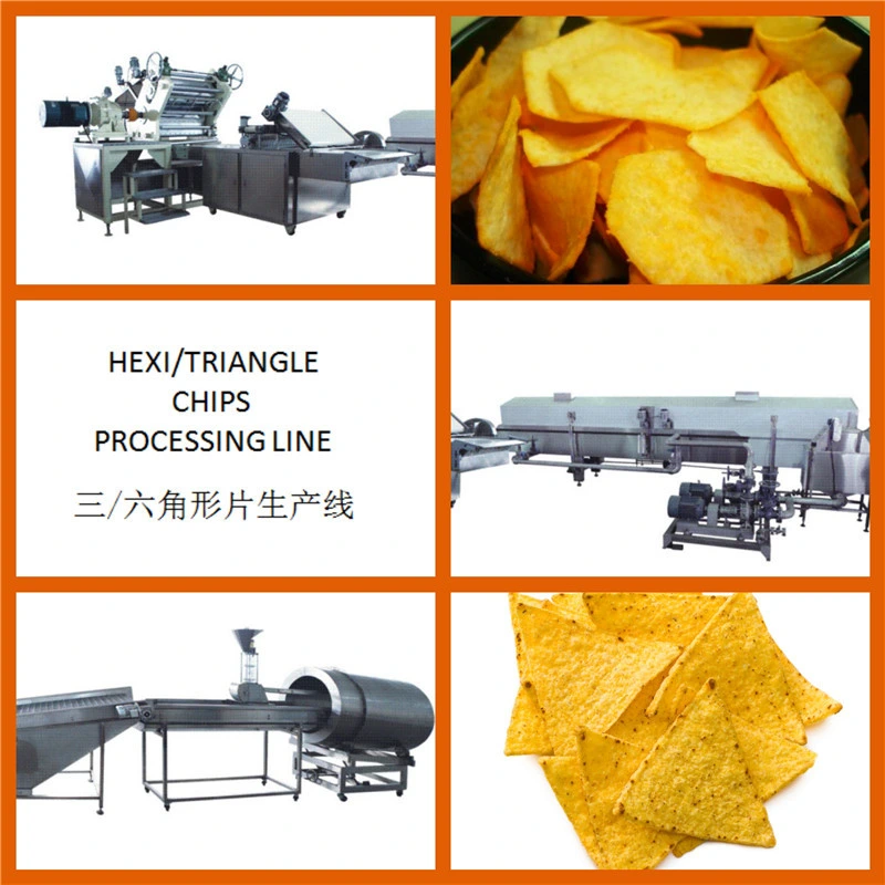 Hexagon Potato Chip Triangle Corn Chip Processing Line