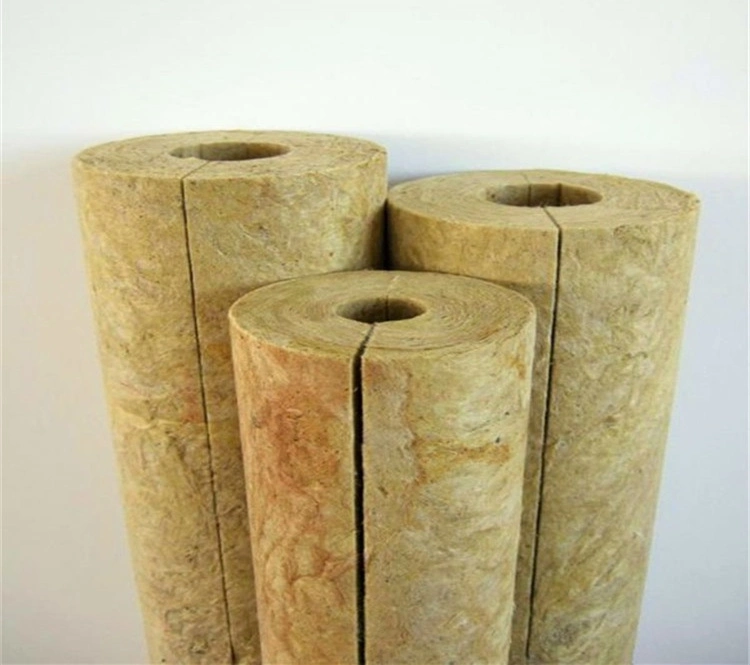 CE Certificate Non-Combustible Customized Ceramic Fiber Mineral Rock Wool Rockwool Multiple Pipe