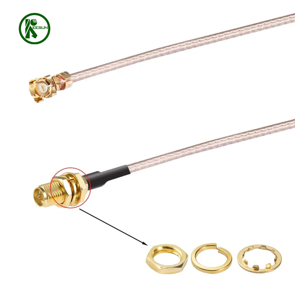 Rpsma Female to Ufl. Ipex Female Extension Cable Pigtail 1.13 RF Cable Antenna Ipex to SMA Cable Assembly