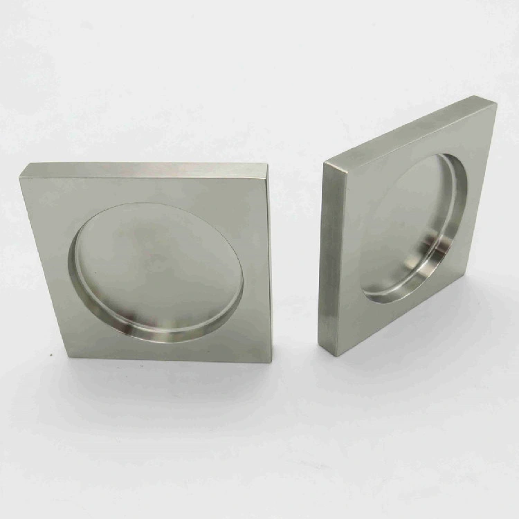 Square Shape Flush Pull Handle Glass Handle with Adhesive Tape