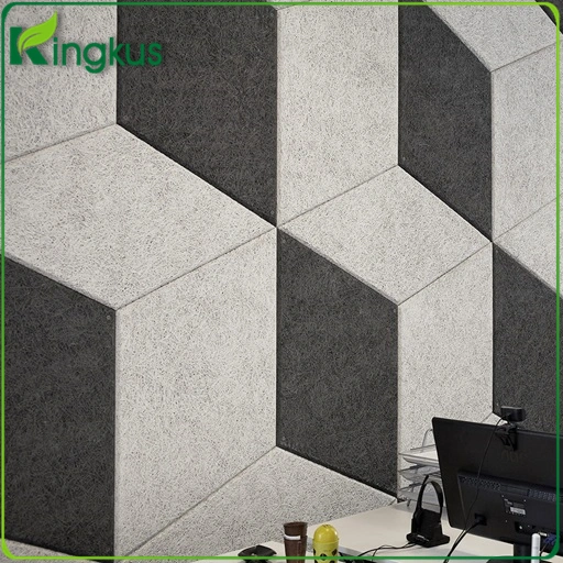 Hexagon Wall Cladding Wood Wool Acousticial Panel