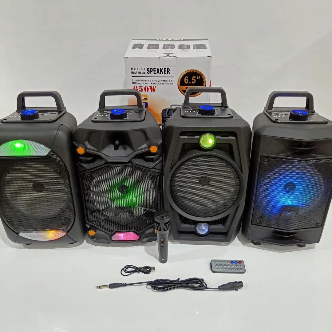 Factory Wholesale/Supplier Customized 6.5 Inch Portable Speakers Bluetooth Speaker with Mic